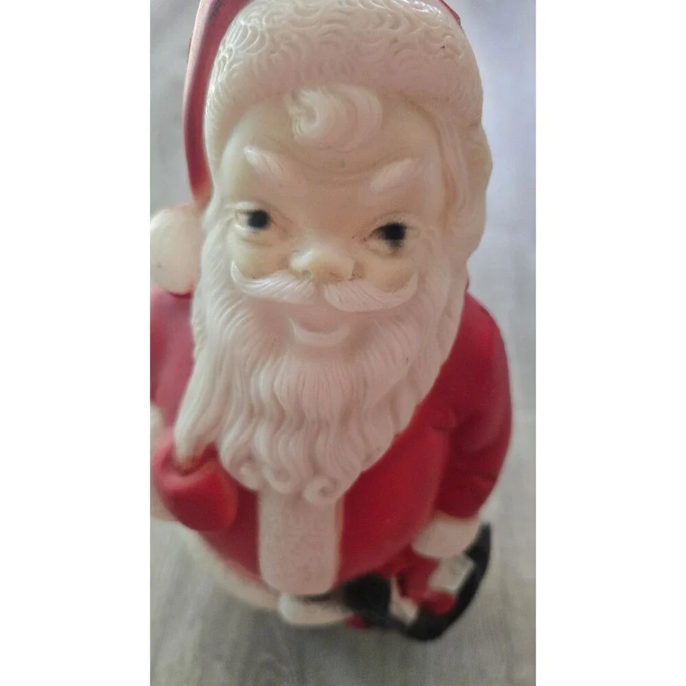 Vintage 1968 Empire Plastic Corp Tabletop Indoor Blow Mold Santa Claus